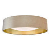 Nysa 3 Light Flush Velvet Taupe 60cm